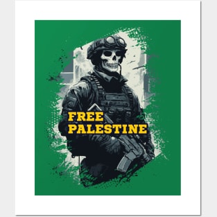 Free Palestine / Original Solider Design V2 Posters and Art